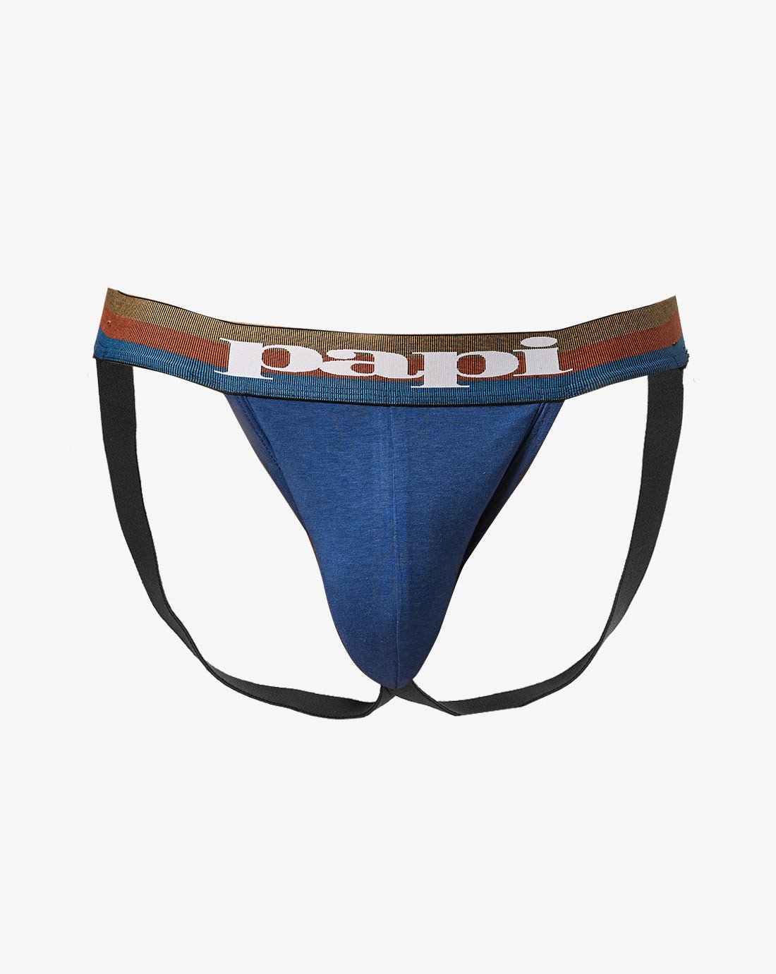 Papi Sodalite and Black 2-Pack Cotton Jockstraps