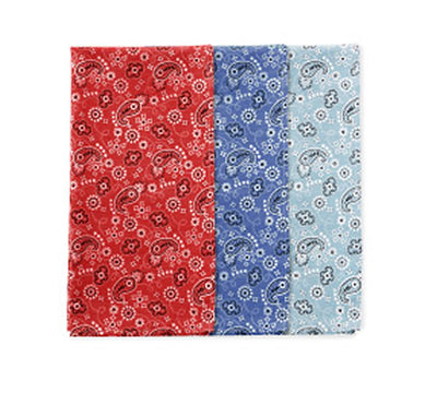 Perry Ellis Portfolio Perry Ellis 3-pk. Bandanas Red/Blue/Lt.Blue