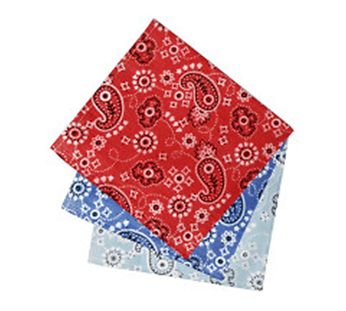 Perry Ellis Portfolio Perry Ellis 3-pk. Bandanas Red/Blue/Lt.Blue