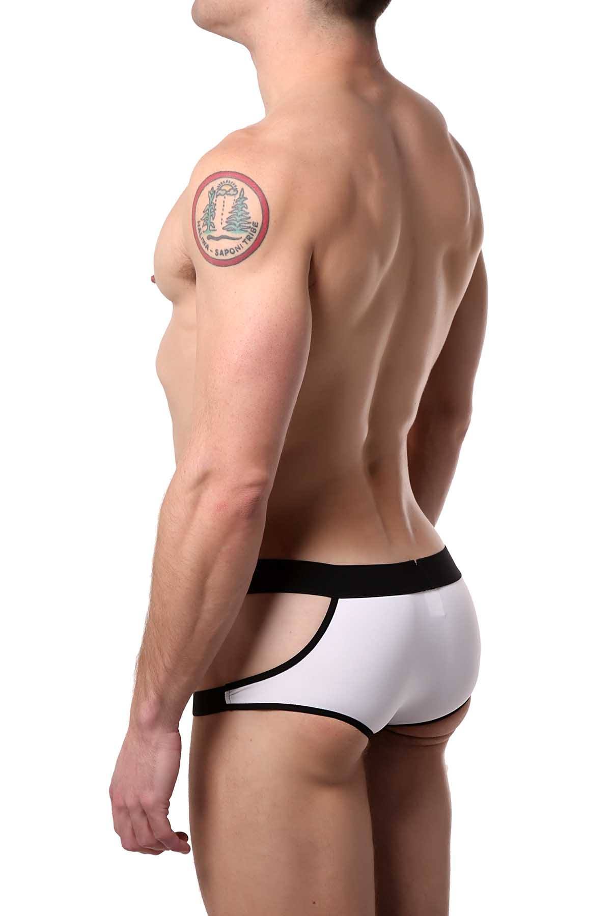 PetitQ White/Black Hips-Dont-Lie Bikini Brief