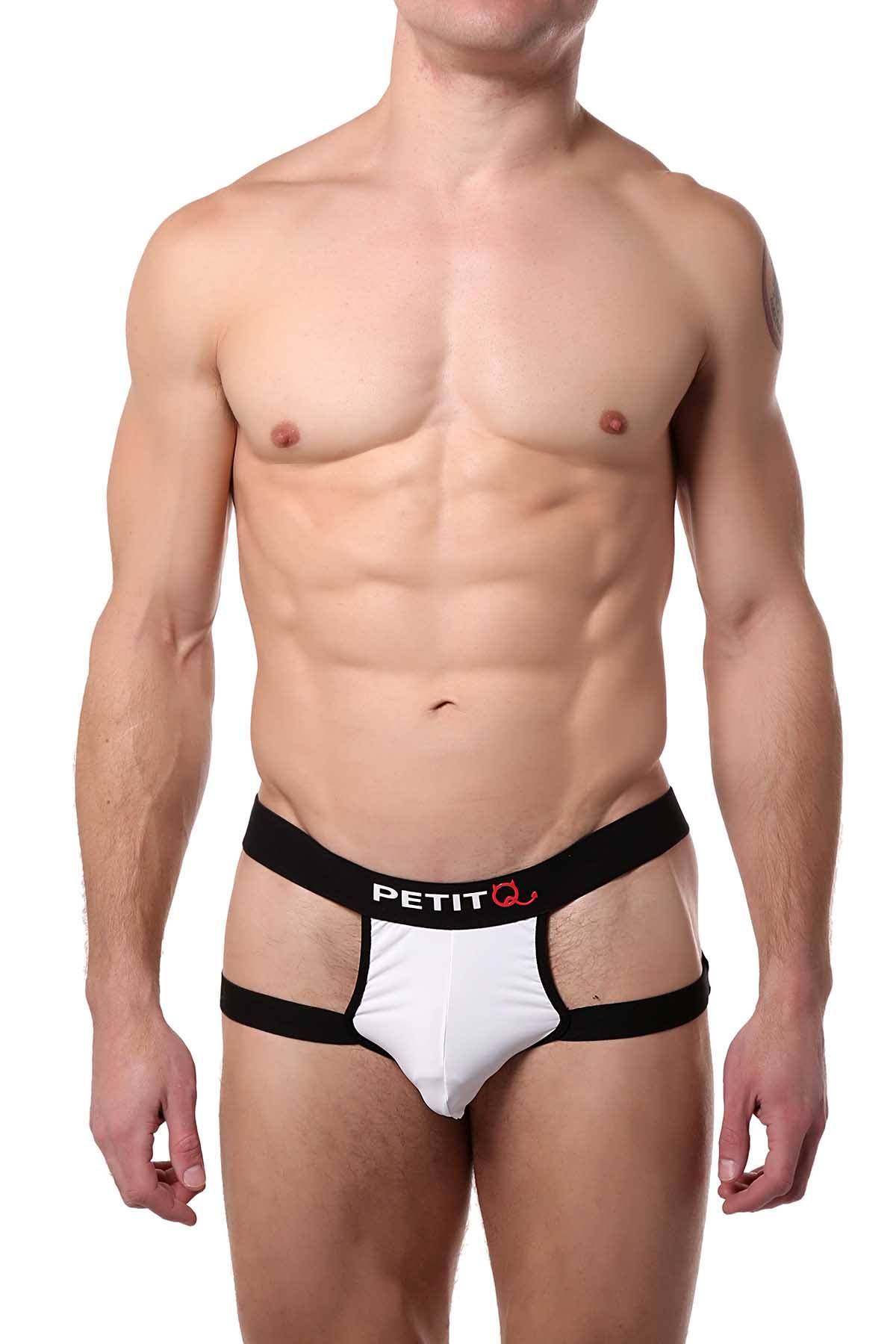 PetitQ White/Black Hips-Dont-Lie Bikini Brief