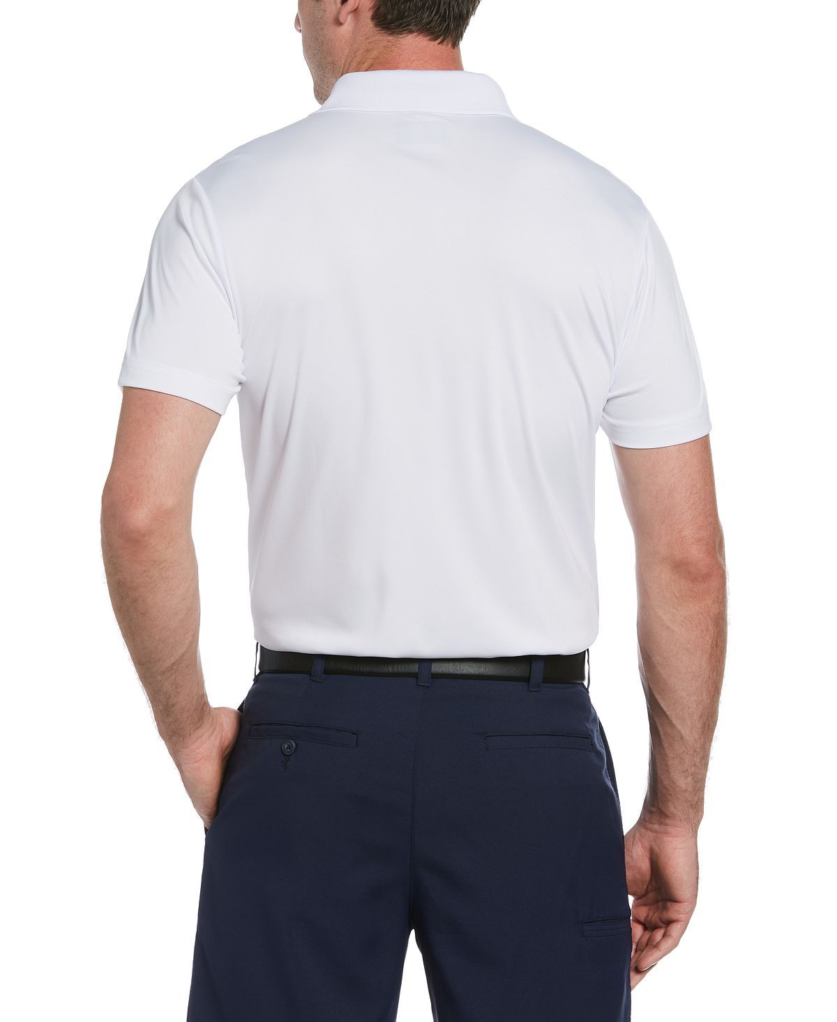 Pga Tour Engineered Stripe Polo Bright White