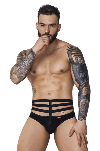 Pikante Black PIK 1097 Clandestine Velvet Brief