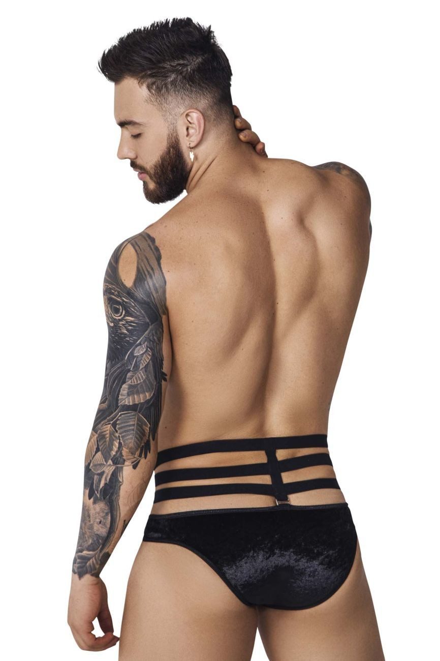 Pikante Black PIK 1097 Clandestine Velvet Brief