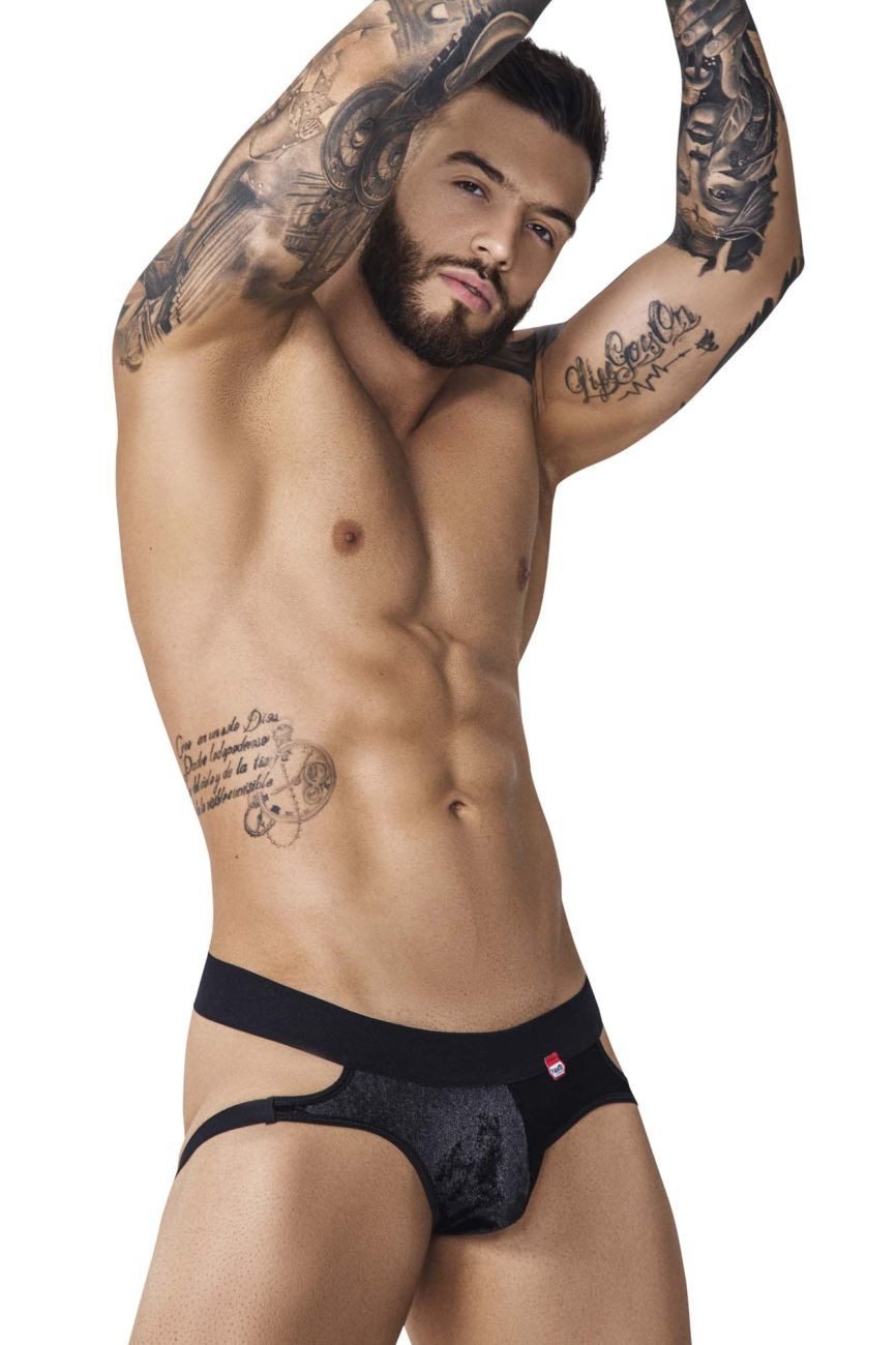 Pikante Black PIK 1100 Clandestine Velvet Jockstrap