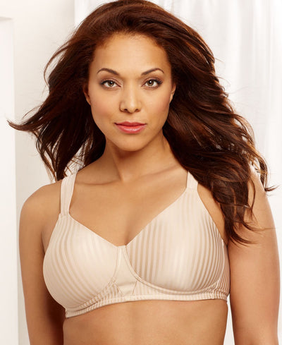 Playtex Secrets Perfectly Smooth Shaping Wireless Bra 4707 Online Only Nude Stripe