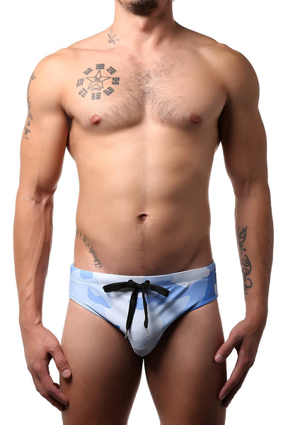 Pool Boy Blue Camo Swim Brief