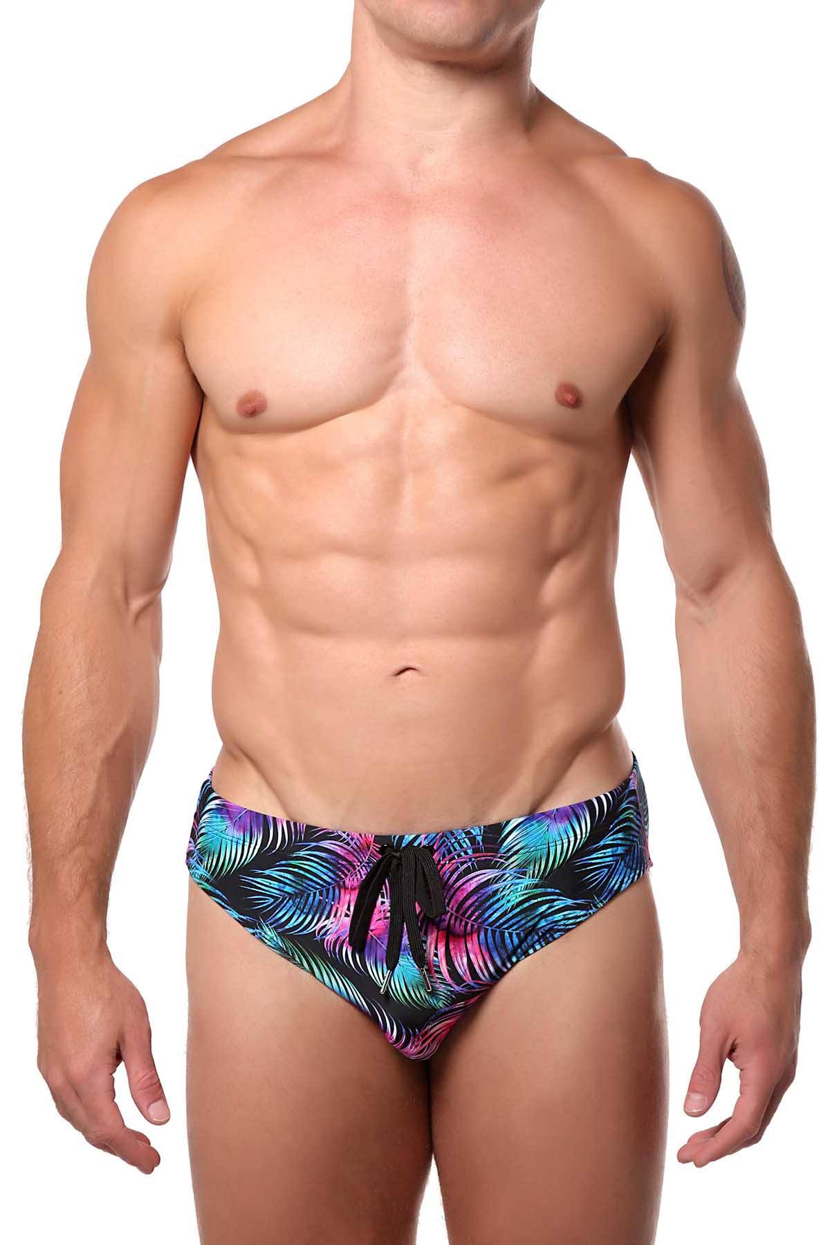 Pool Boy Dark-Palm Swim Brief