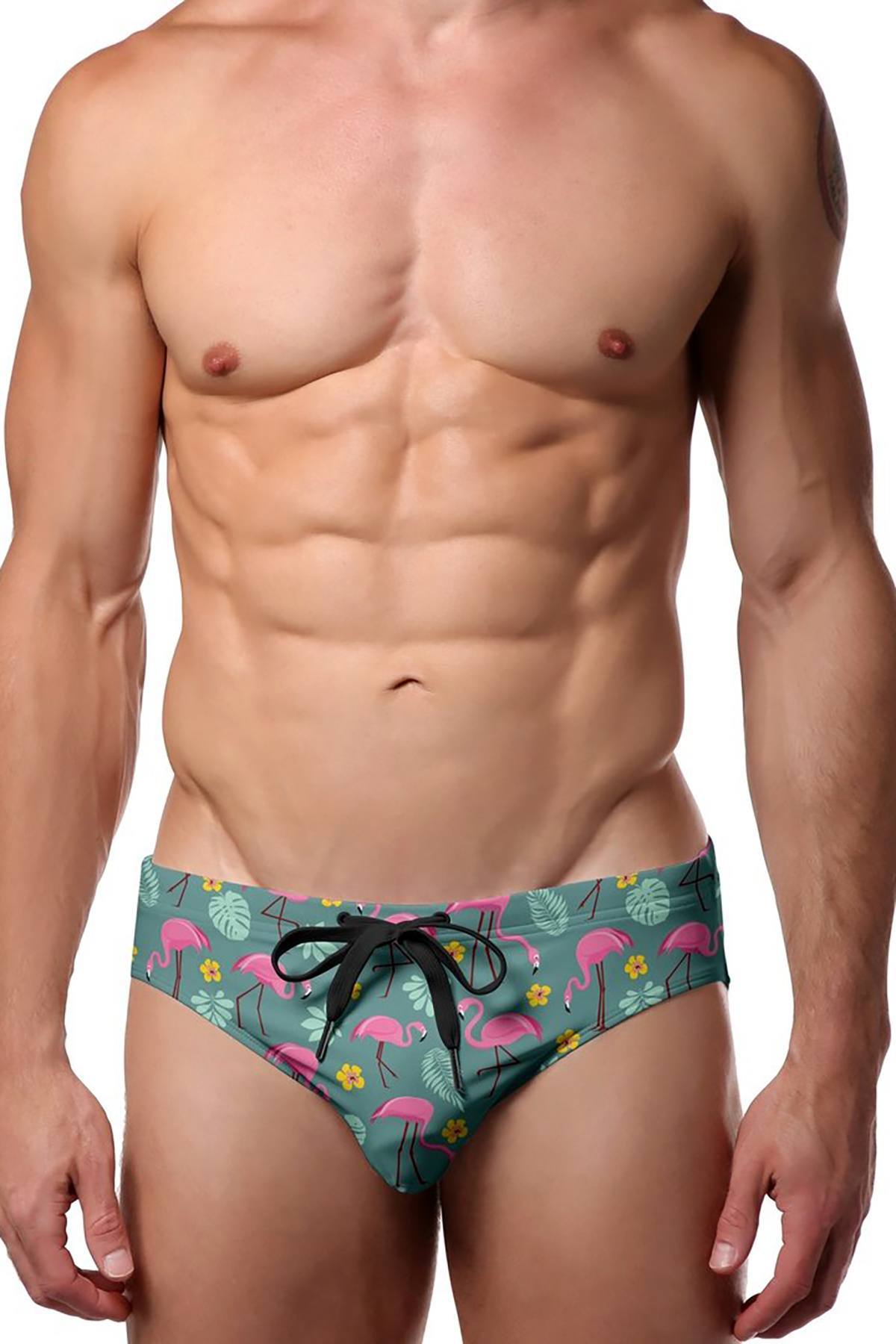 Pool Boy Flamingos Swim Brief