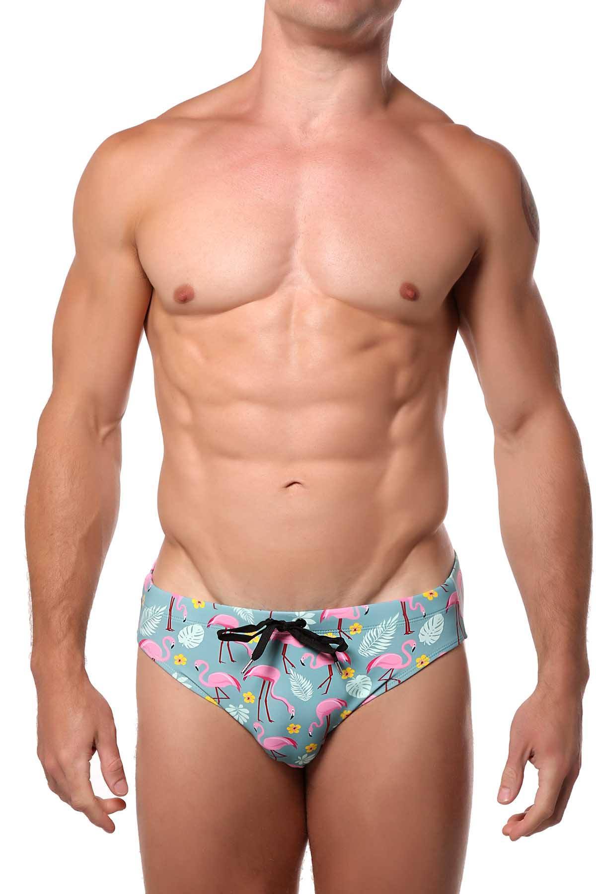 Pool Boy Flamingos Swim Brief