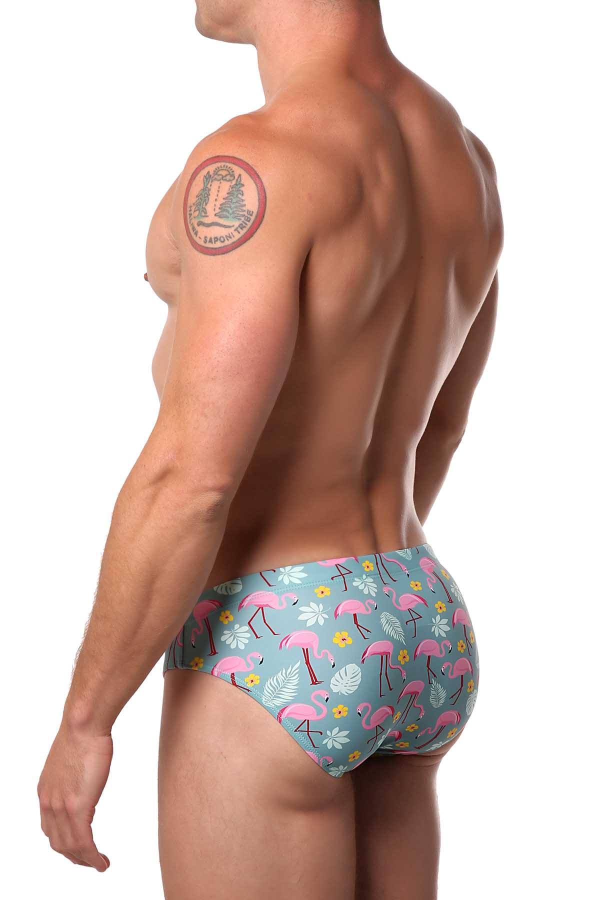 Pool Boy Flamingos Swim Brief