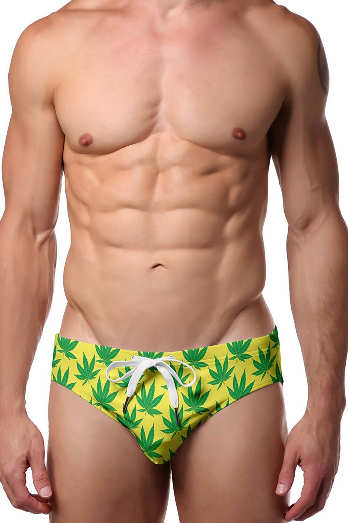 Pool Boy Weed Swim Brief