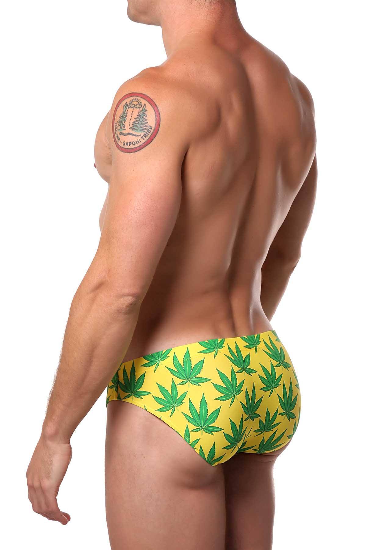 Pool Boy Weed Swim Brief