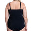 Profile By Gottex Plus Solid Tutti Frutti Wide Strap One-piece Swimsuit Black