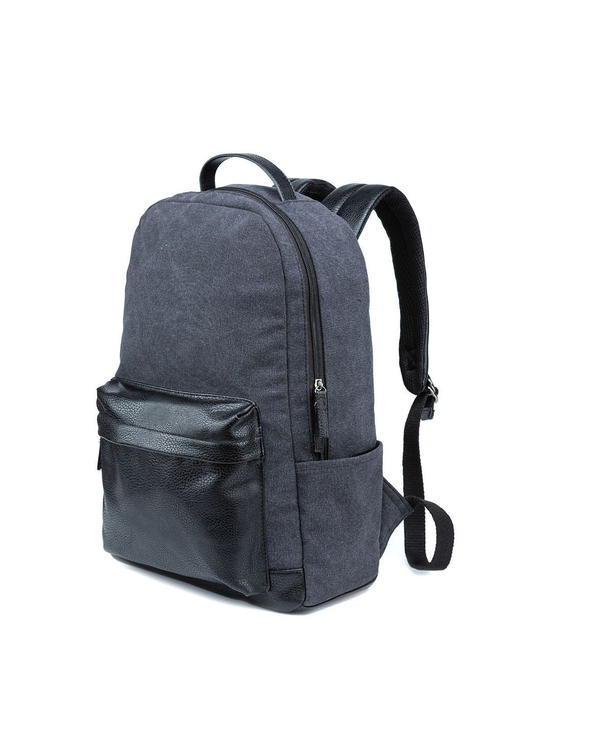 Px Canvas And Vegan Leather Backpack Black