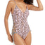 Rachel Rachel Roy Python Printed Side-laced One-piece Swimsuit Python Pink