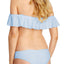 Raisins Off Shoulder Tulum Flounce Bikini Top in Barbados Blue