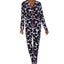 Refinery29 Printed Notch-collar Pajama Set White Print