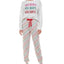 Roudelain Holiday Sweatshirt & Jogger Pants Pajama Set Spacedye White/Rainbow