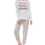 Roudelain Holiday Sweatshirt & Jogger Pants Pajama Set Spacedye White/Rainbow