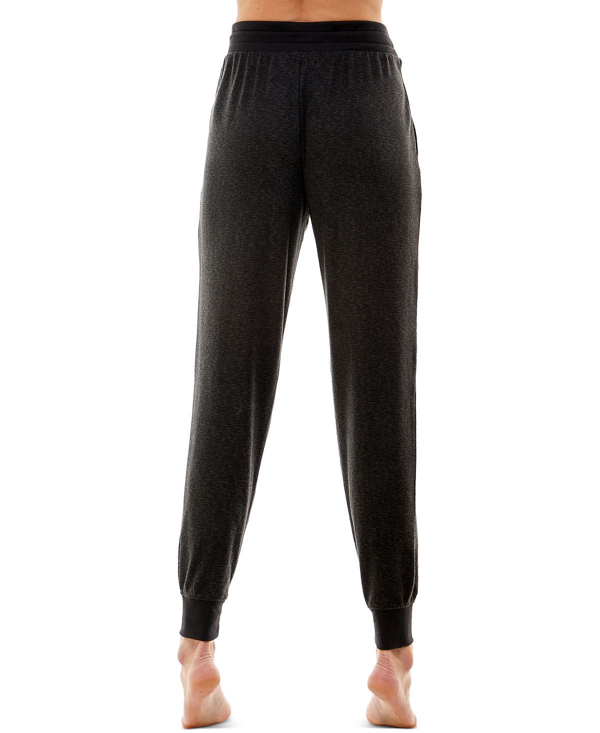 Roudelain Whisperluxe Jogger Pajama Bottoms Black Space Dye