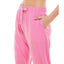 Roudelain Wo Ultra-soft Jogger Pajama Bottoms Set Of 2 Space Dye Ibis Rose/delicate Tie Dye White