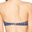 Roxy China-Blue Sun Surf Medallion-Print Bandeau Bikini Top