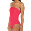 Roxy Juniors' Casual Mood Textured One-piece Swimsuit Cerise