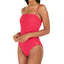 Roxy Juniors' Casual Mood Textured One-piece Swimsuit Cerise