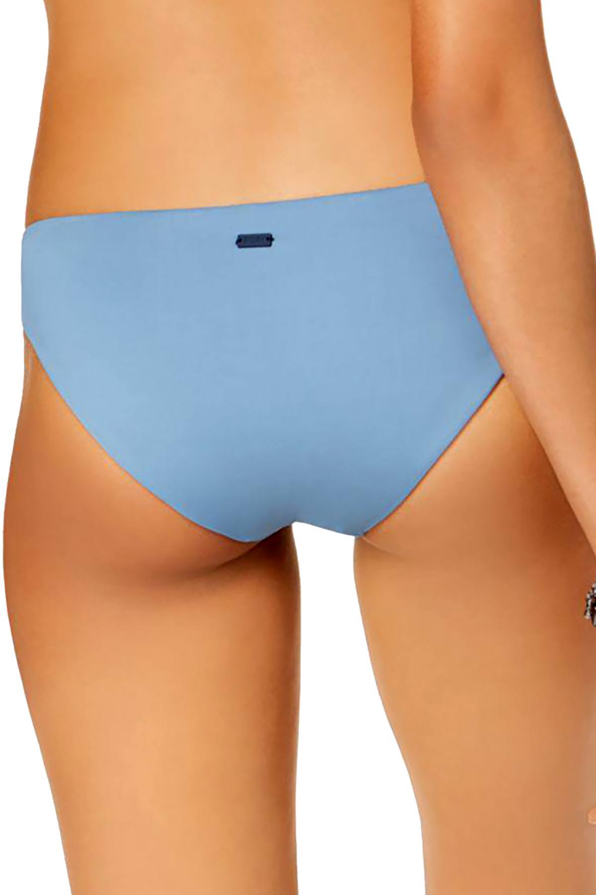 Roxy Softly Love 70's Bikini Bottom in Blue Shadow