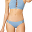 Roxy Softly Love 70's Bikini Bottom in Blue Shadow