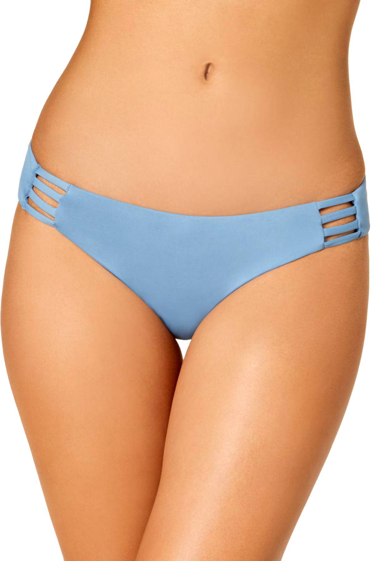 Roxy Softly Love 70's Bikini Bottom in Blue Shadow