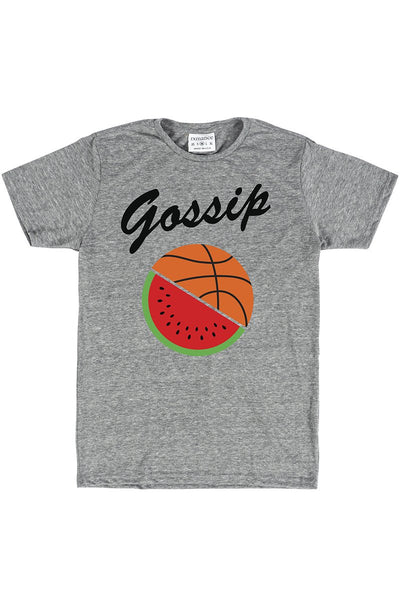 Rxmance Unisex Heather Grey 'Gossip' Tee