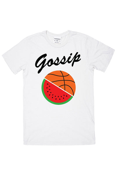 Rxmance Unisex White 'Gossip' Tee