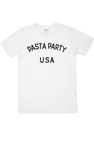 Rxmance Unisex White 'Pasta Party' Tee