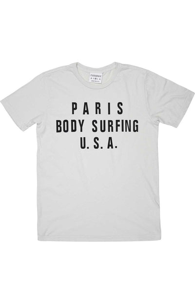 Rxmance Unisex White Sand 'Body Surfing' Tee