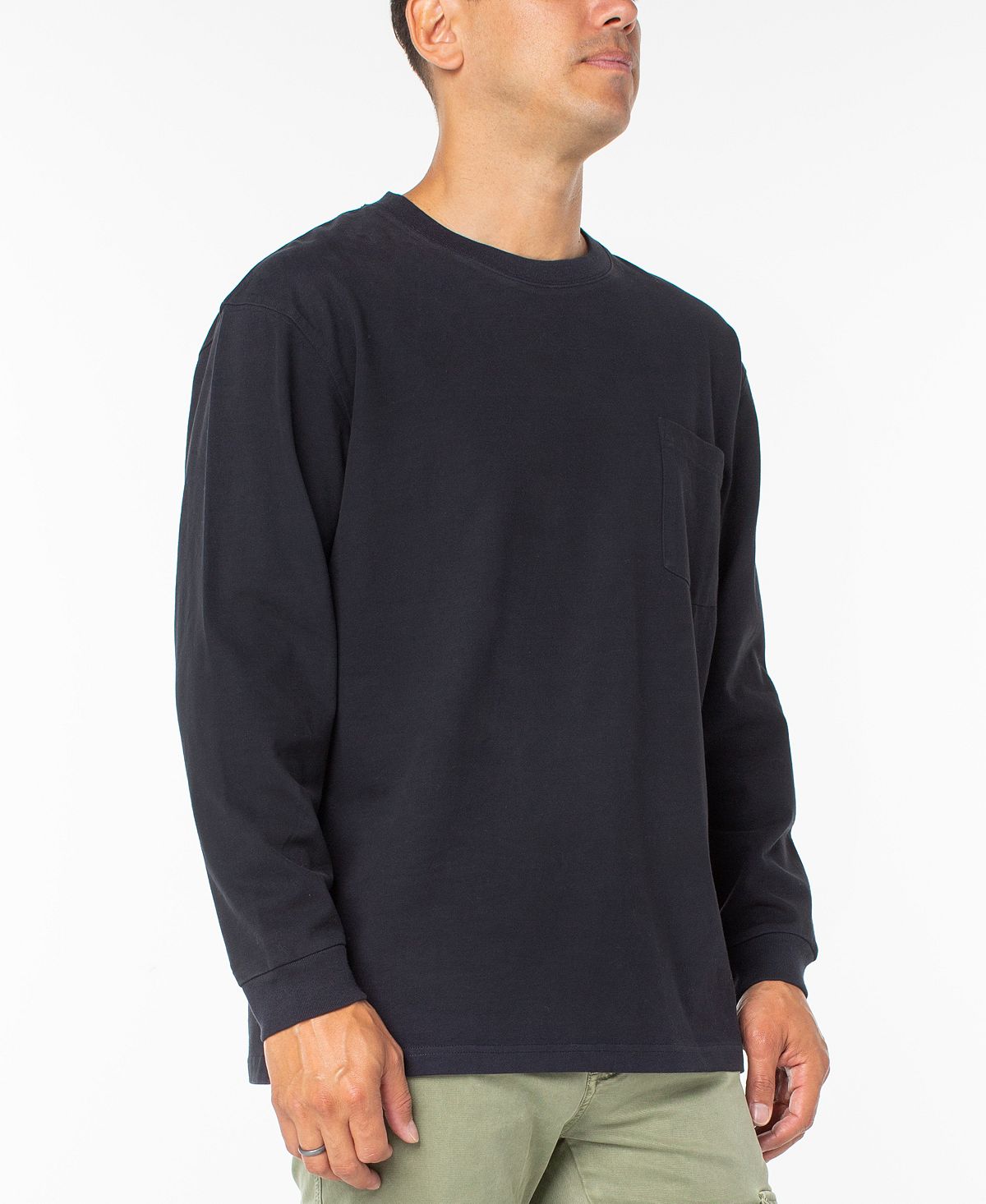 Sanctuary Long-sleeve Pocket T-shirt Evening Blue