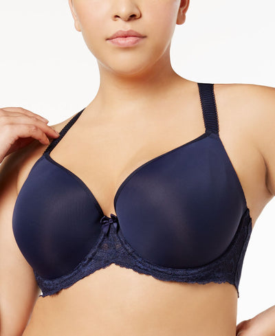 Sculptresse By Panache Sasha Plus Plunge Lace Bra 9506 Ink