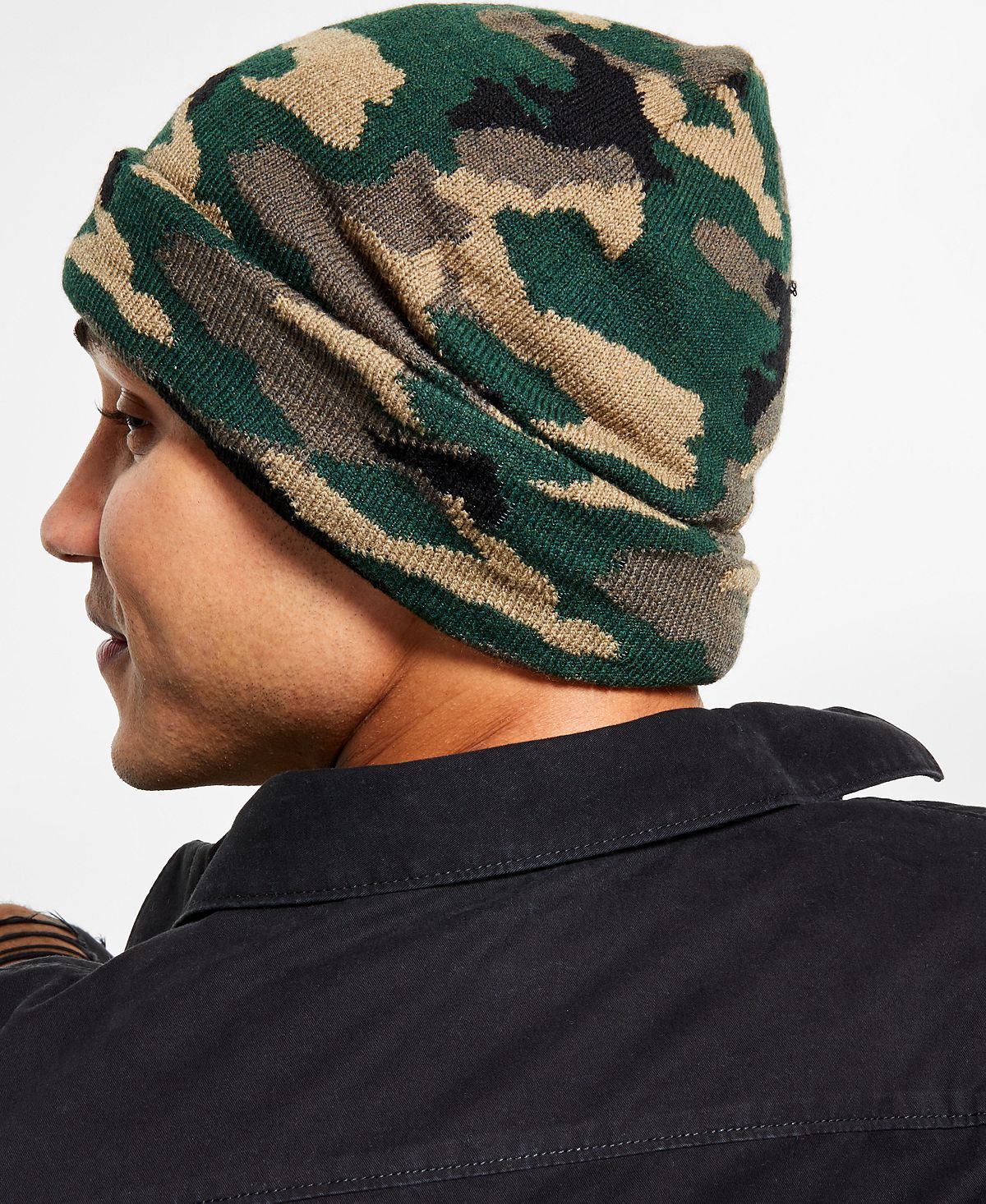 Sun + Stone Sun + Stone Mid-camo Beanie Green Camo