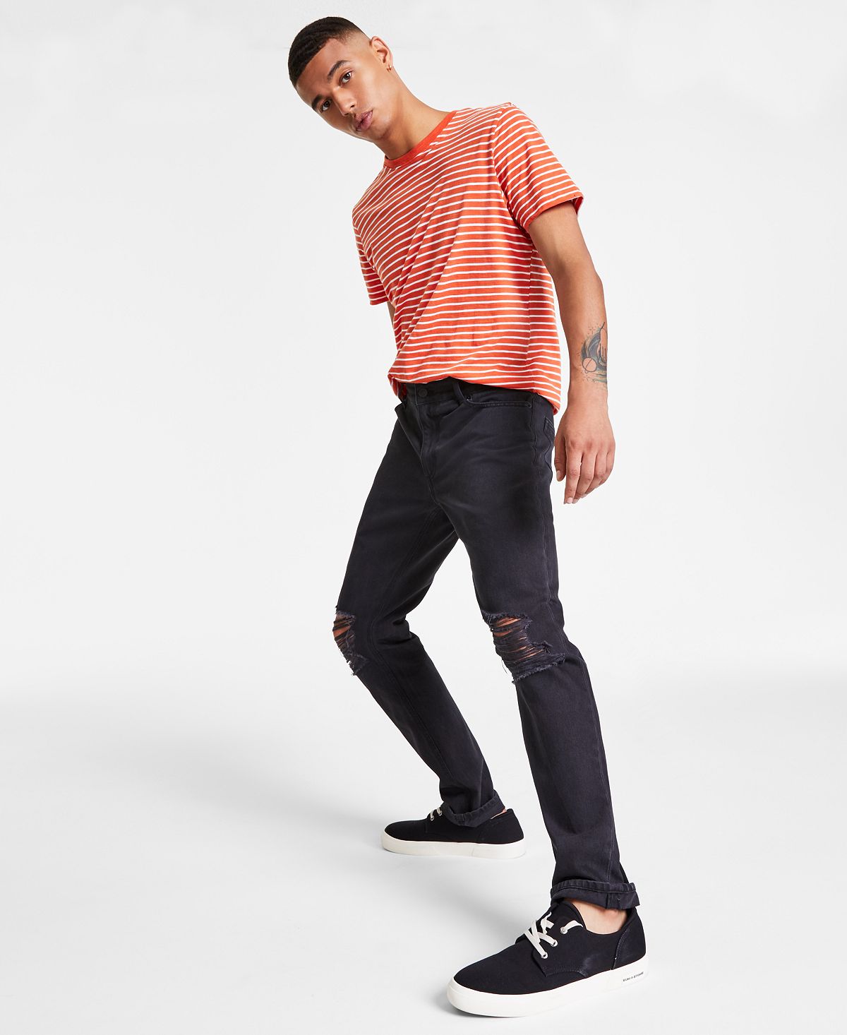 Sun + Stone Sun + Stone Slim-fit Joey Jeans Obsidian W