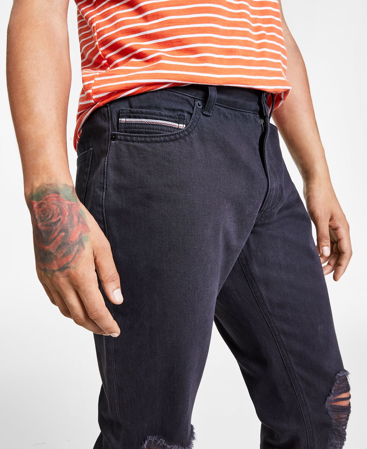 Sun + Stone Sun + Stone Slim-fit Joey Jeans Obsidian W