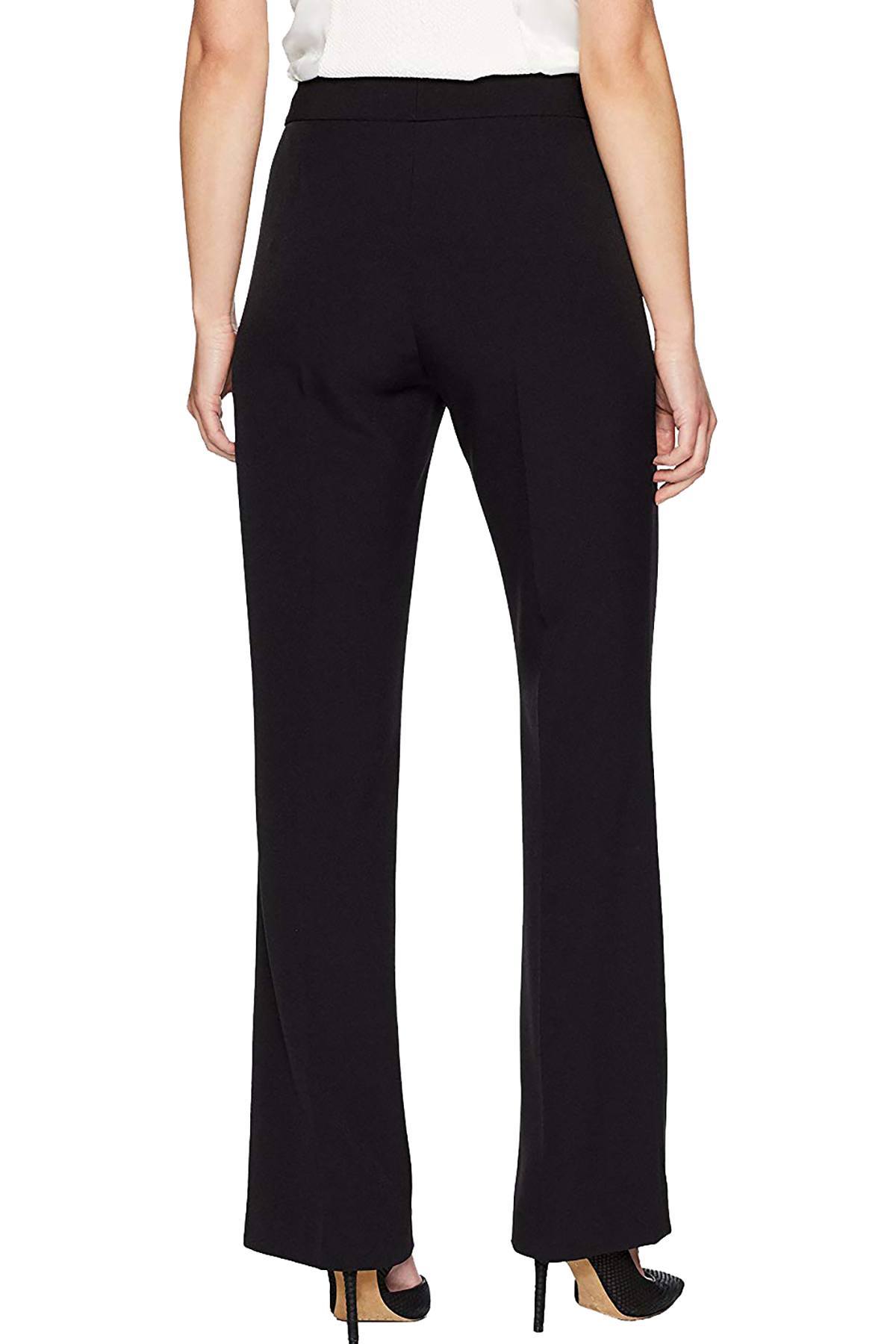 Tahari ASL Black Straight-Leg Classic Suiting Pant