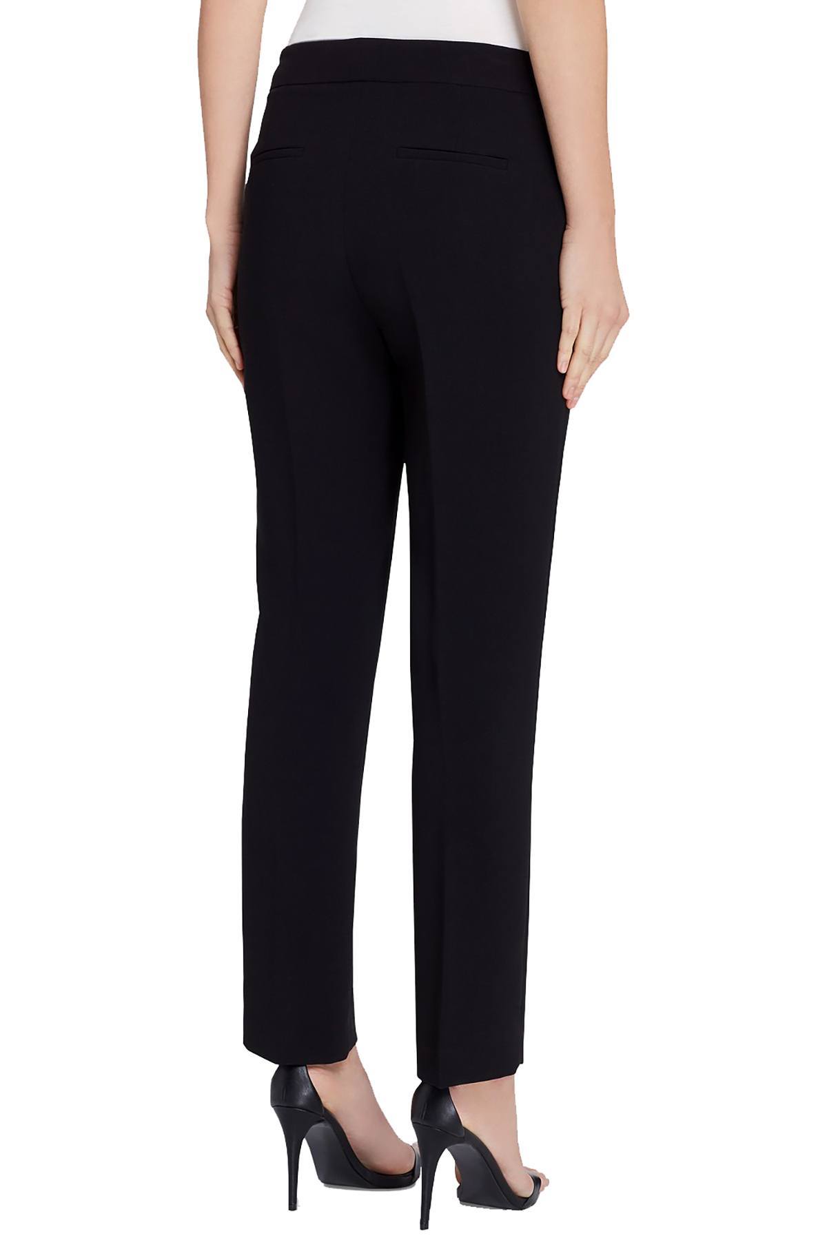 Tahari ASL PLUS Black Contemporary High-Rise Skinny Suit Pant