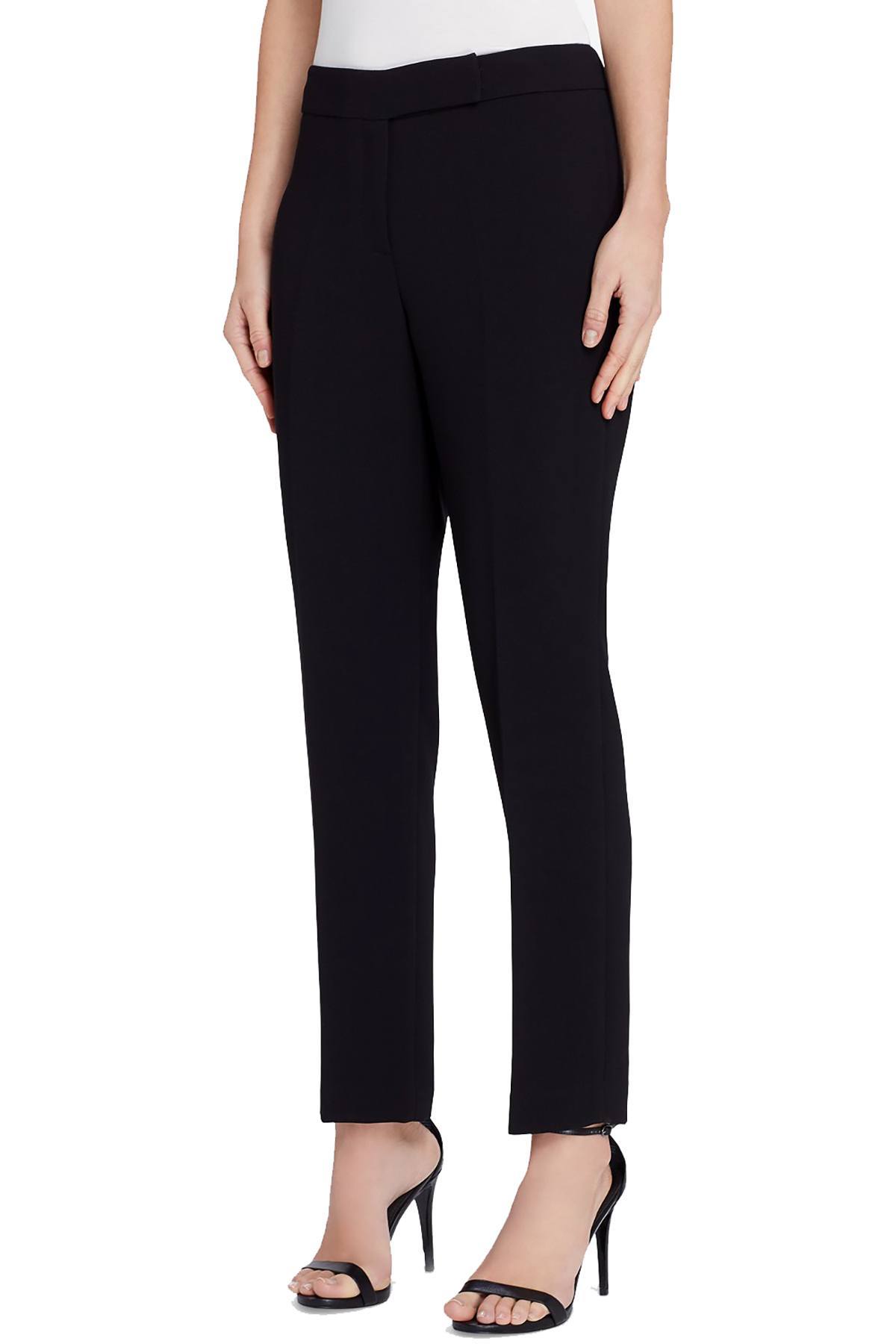 Tahari ASL PLUS Black Contemporary High-Rise Skinny Suit Pant