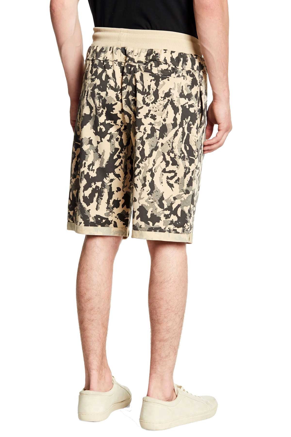 Tailored Recreation Premium Beige Side Pocket Camo Print Short