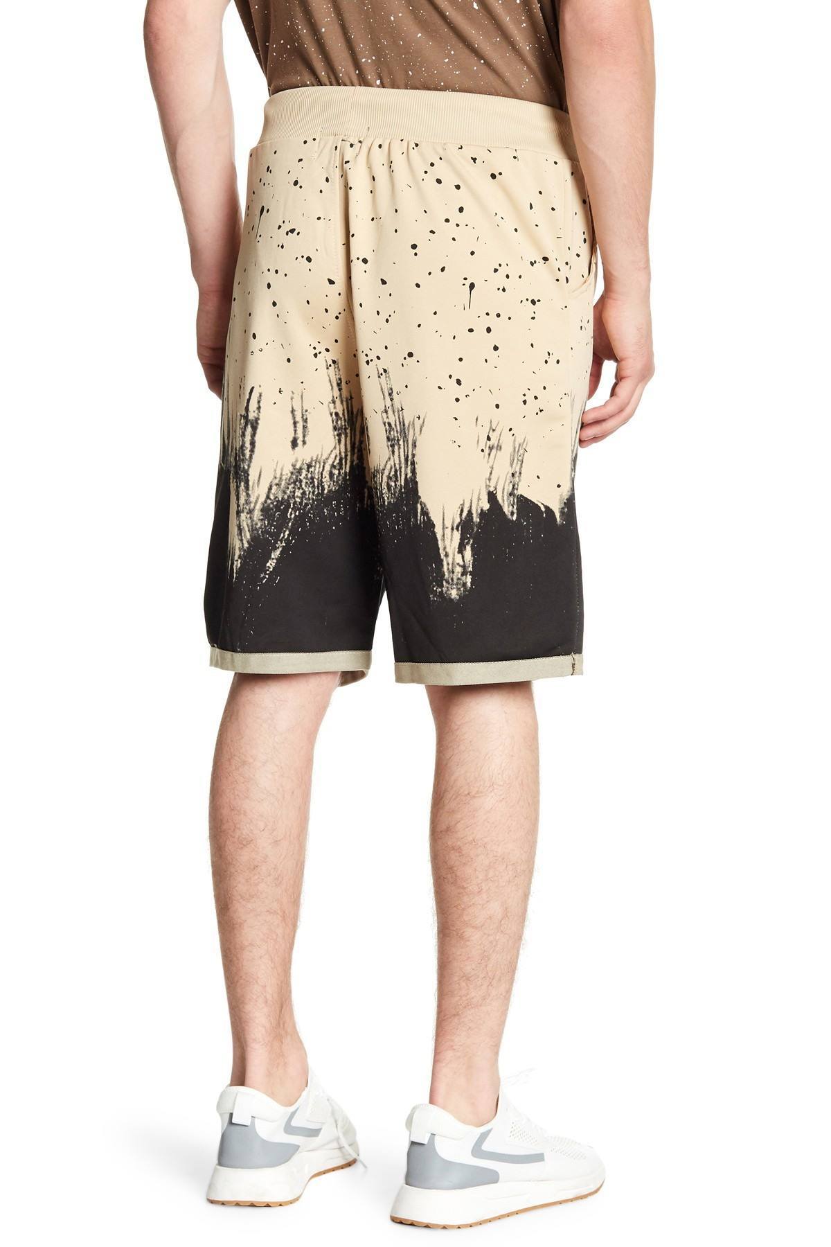 Tailored Recreation Premium Beige Splatter Patch Short