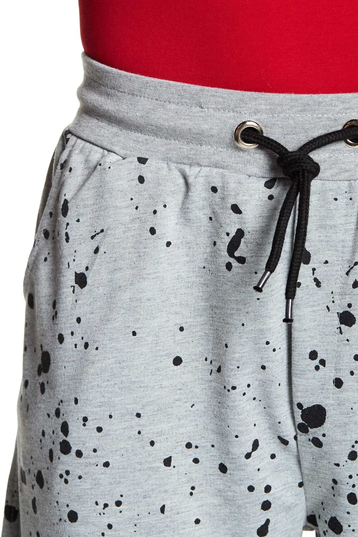 Tailored Recreation Premium Grey Splatter Striped Short