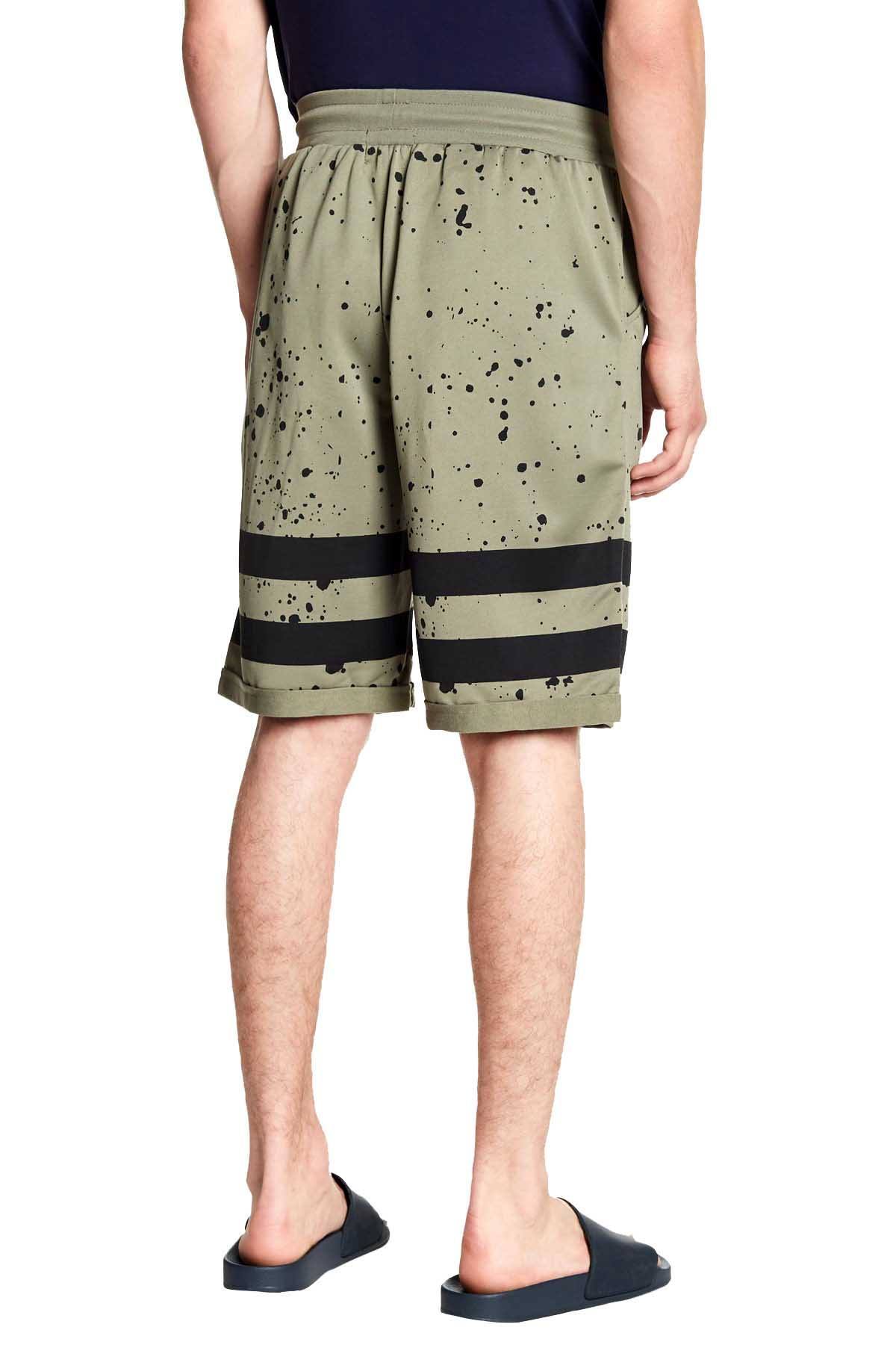 Tailored Recreation Premium Olive Splatter Striped Short