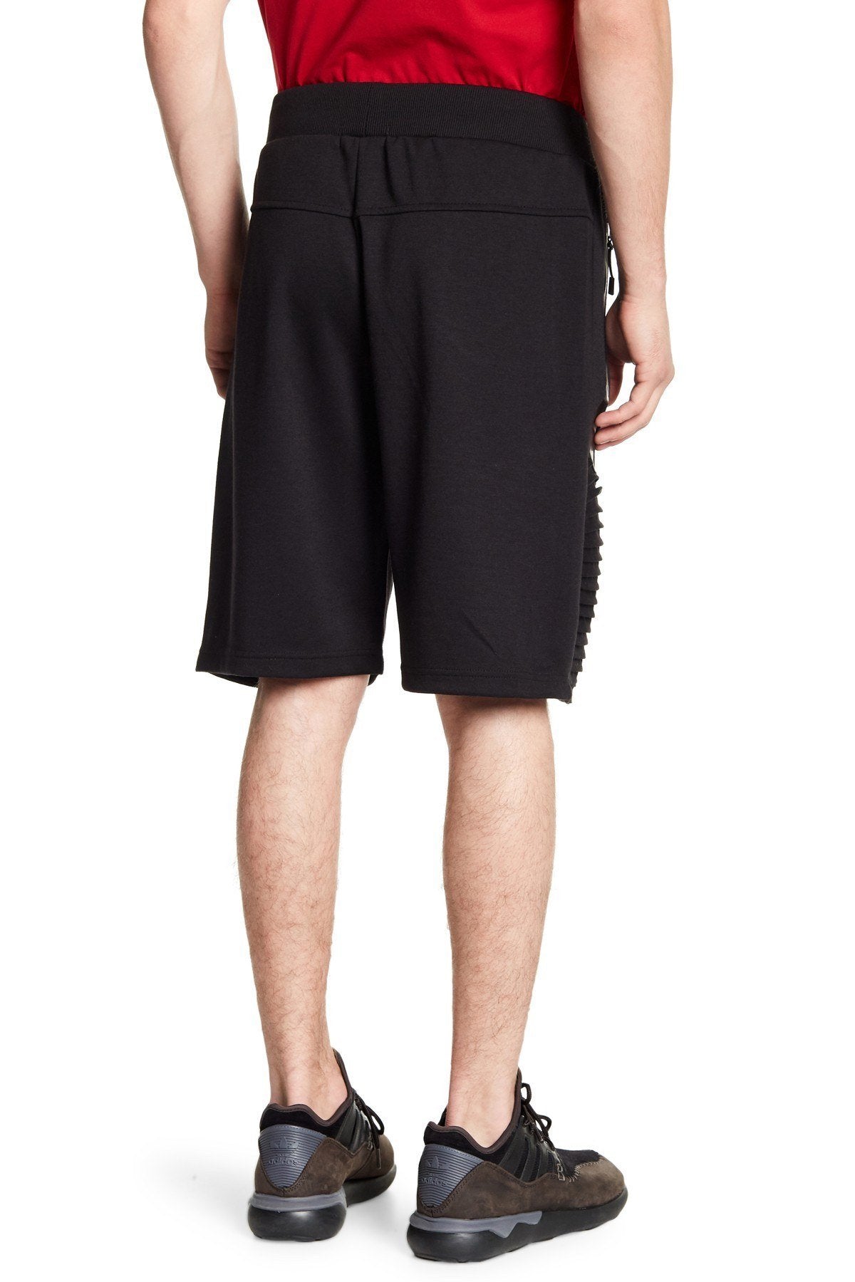 Tailored Recreation Premium Solid Black Moto Fleece Short