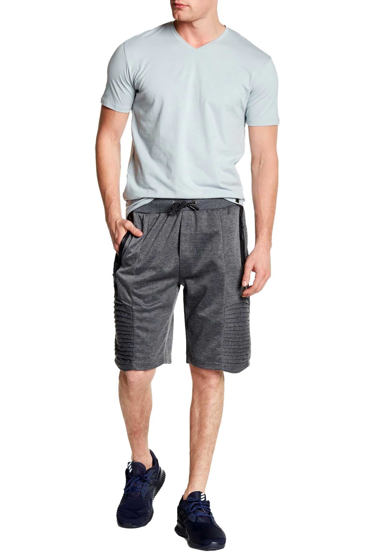 Tailored Recreation Premium Solid Dk.Grey Moto Fleece Short